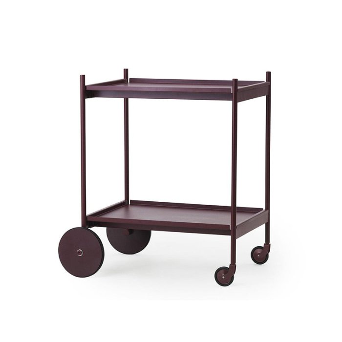 Normann Copenhagen Rul Trolley Rullebord Burgundy