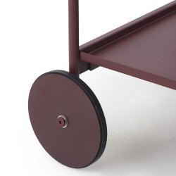 Normann Copenhagen Rul Trolley Rullebord Burgundy