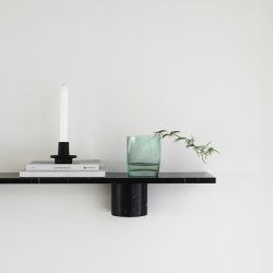 Normann Copenhagen Sten Hylde Sort Marmor 120 cm
