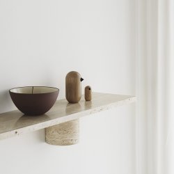 Normann Copenhagen Sten Hylde Travertin 80 cm