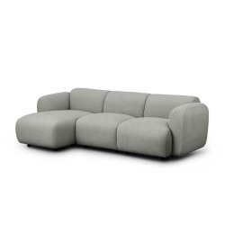 Normann Copenhagen Swell 2-pers. Sofa m. Chaise Longue - Hallingdal 110 Gr
