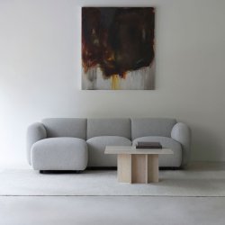 Normann Copenhagen Swell 2-pers. Sofa m. Chaise Longue - Hallingdal 110 Gr