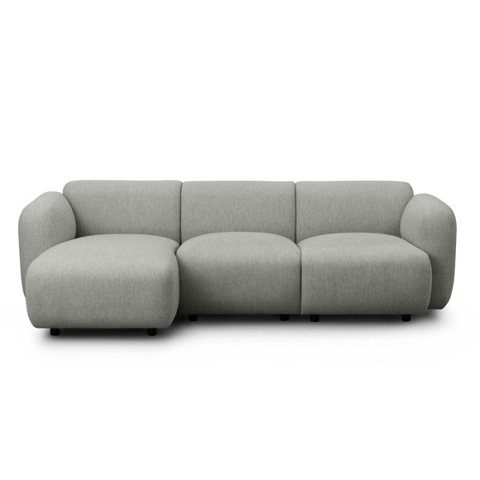 Normann Copenhagen Swell 2-pers. Sofa m. Chaise Longue - Hallingdal 110 Gr