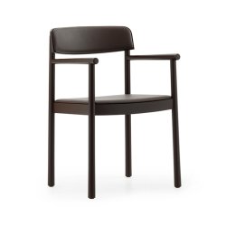 Normann Copenhagen Timb Stol m/ Arml�n Brun/Chokolade