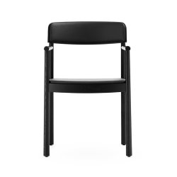 Normann Copenhagen Timb Stol m/ Arml�n Sort/Sort