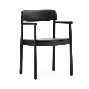Normann Copenhagen Timb Stol m/ Arml�n Sort/Sort