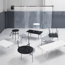 Normann Copenhagen Union Barbord - : 80 x 95,5 cm - Hvid