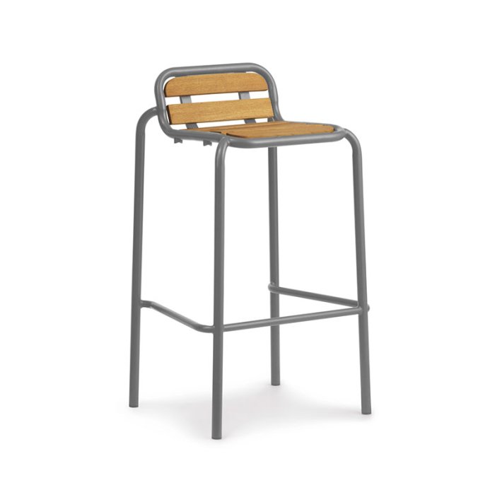 Normann Copenhagen Vig Barstol 75 cm - Robinie/Gr