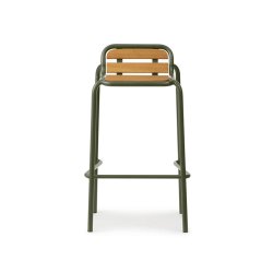 Normann Copenhagen Vig Barstol 75 cm - Robinie/Mrkegrn