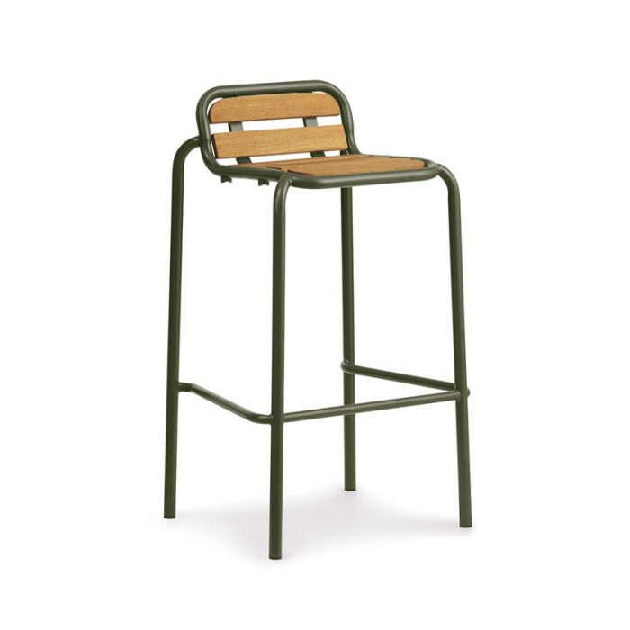 Normann Copenhagen Vig Barstol 75 cm - Robinie/Mrkegrn