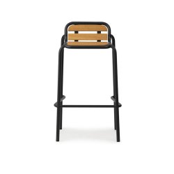 Normann Copenhagen Vig Barstol 75 cm - Robinie/Sort