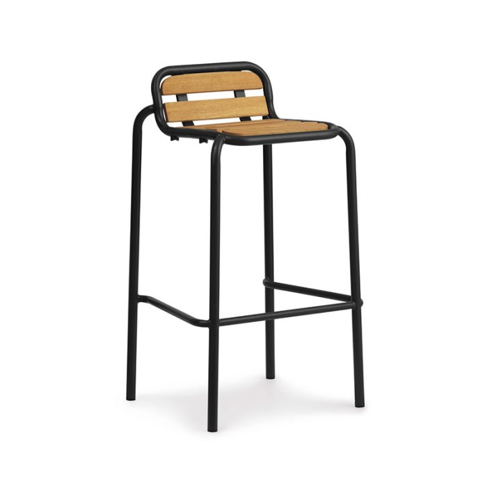 Normann Copenhagen Vig Barstol 75 cm - Robinie/Sort