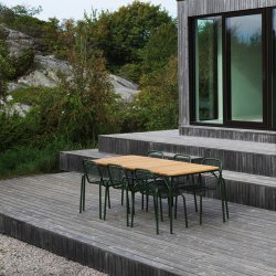 Normann Copenhagen Vig Bord 90x200 cm - Robinietr/Mrkegrn