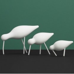 Normann Copenhagen Shorebird Medium - Hvid/Hvid