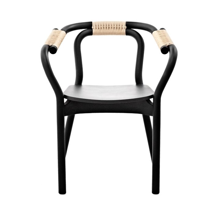 Normann Copenhagen - Knot Stol - Sort/Natur