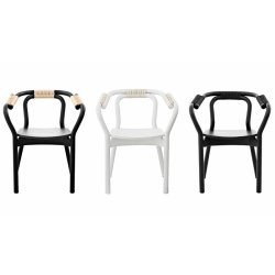 Normann Copenhagen - Knot Stol - Sort/Natur