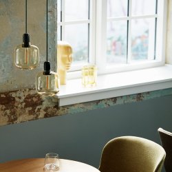 Normann Copenhagen Amp lampe Gylden/Green - Small
