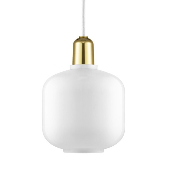 Normann Copenhagen Amp lampe Opal/Brass - Small