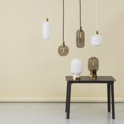 Normann Copenhagen Amp lampe Opal/Brass - Small