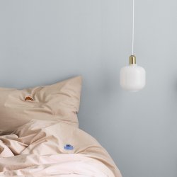 Normann Copenhagen Amp lampe Opal/Brass - Small