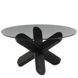 Normann Copenhagen Ding sofabord - Smoke glas/Sort