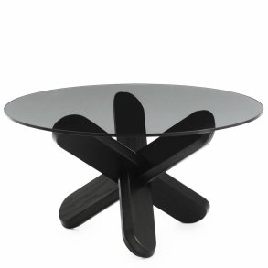 Normann Copenhagen Ding sofabord - Smoke glas/Sort