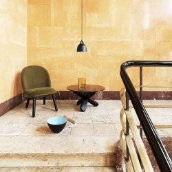 Normann Copenhagen Ding sofabord - Smoke glas/Sort