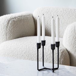 Normann Copenhagen Heima 4-armet lysestage Sort