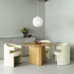 Normann Copenhagen Line Skl Sort/Creme - 15 cm