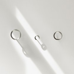 Normann Copenhagen Loop Knage - Brstet Zink - Mellem