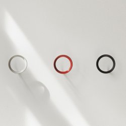 Normann Copenhagen Loop Knage - Brstet Zink - Mellem