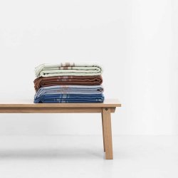 Normann Copenhagen Papa Plaid - Check Mrkebl/Sart Gul