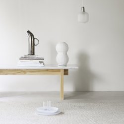 Normann Copenhagen Puff Bordlampe Twist - Hvid