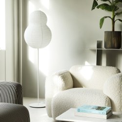 Normann Copenhagen Puff Gulvlampe Bubble - Hvid