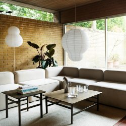 Normann Copenhagen Puff Gulvlampe Bubble - Hvid