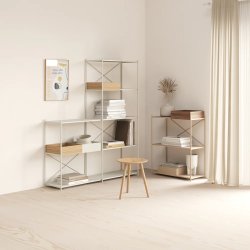 Novoform ARTURO Reolmodul Med 3 Hylder Light Grey