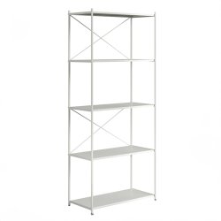 Novoform ARTURO Reolmodul Med 5 Hylder Light Grey