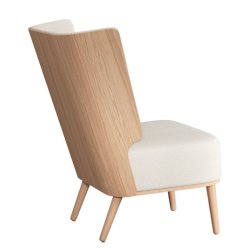 Novoform Serena Lounge Chair Eg Natur/Hvid Boucl