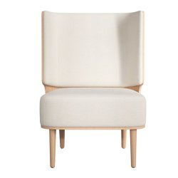 Novoform Serena Lounge Chair Eg Natur/Hvid Boucl