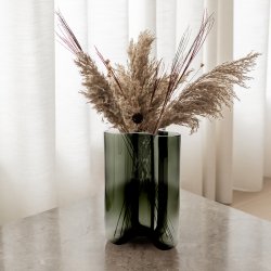 Novoform Clover Vase Large Smokey Green