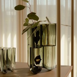 Novoform Clover Vase Small Smokey Green