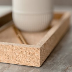 Novoform Rektangulr Korkbakke Natur