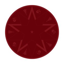 Novoform STARS Juletrstppe Advent Red