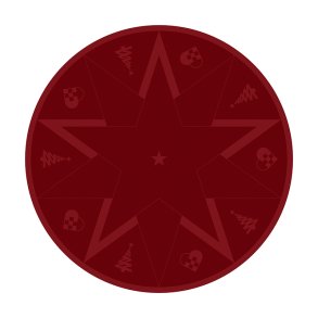 Novoform STARS Juletrstppe Advent Red