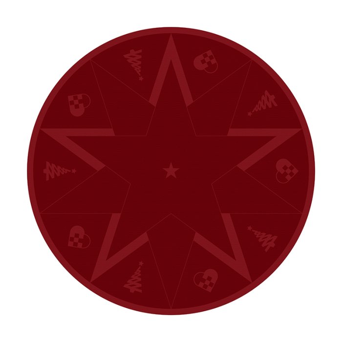 Novoform STARS Juletrstppe Advent Red