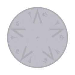 Novoform STARS Juletrstppe Winter Grey