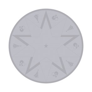 Novoform STARS Juletrstppe Winter Grey