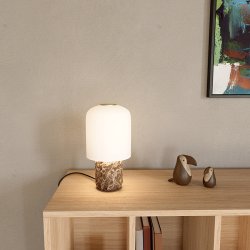 Novoform TOKYO Bordlampe Brun Marmor