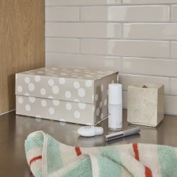 OYOY Hako Opbevaringskasse A5 Prikket Off-White