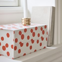 OYOY Hako Opbevaringskasse A5 Prikket R�d